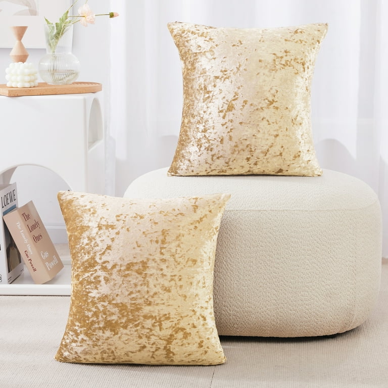 Deconovo Large Sofa Pillow Covers 26x26 inch Velvet Throw Pillows Covers for Bed Couch Sofa 26