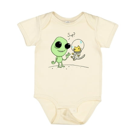 

Inktastic Alien and Astronaut Kitty Cat Gift Baby Boy or Baby Girl Bodysuit