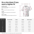 thumbnail image 5 of Sikiie Cute Poodle Dog Men's Wrinkle Free Untucked Cuban Shirt Business Casual Button Down Shirts Short Sleeve ShirtLarge, 5 of 5