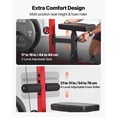 thumbnail image 6 of VEVOR LAT Pull Down Machine, 3-in-1 Row Cable Machine, Cable Machines Home Gym with 3-Level Adjustable Seat, 4-Level Adjustable Foam Roller, Load 400 lbs Lat Tower for Back, Chest, Tricep, Black, 6 of 9