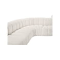 thumbnail image 4 of Meridian Furniture Arc Cream Boucle Fabric Modular Sectional, 4 of 12