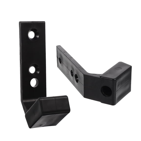 Hytrove 2Pcs Wall Hanging Weight Bar Rack Black Pc Wear Resistant for Gym and Home Fitness