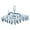 Morandi blue, variant on Plastic Multiple Clip Garment Hanger Foldable Designs For Small Space