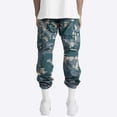 thumbnail image 4 of Men's Cargo Pants for Workwear and Everyday Use - Practical Utility Pants with Durable Stitching and Large Colorful Print Design, 4 of 6