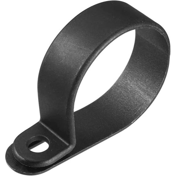 Cable Clips,Wire Holder,Cord Management Organiser Clamps Home and Office, 100Pcs Nylon R-Type Clamp Organizer Cord Clips for Wire Management Fit Cable Dia 27-30mm R30 Black