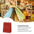 thumbnail image 4 of Injueey 10 Uds bolsa de papel Kraft con asa giratoria herramienta de almacenamiento de ropa bolsas de moda para hornear galletas dulces comida Almacenamiento y organización del hogar Vino rojo, 4 of 6