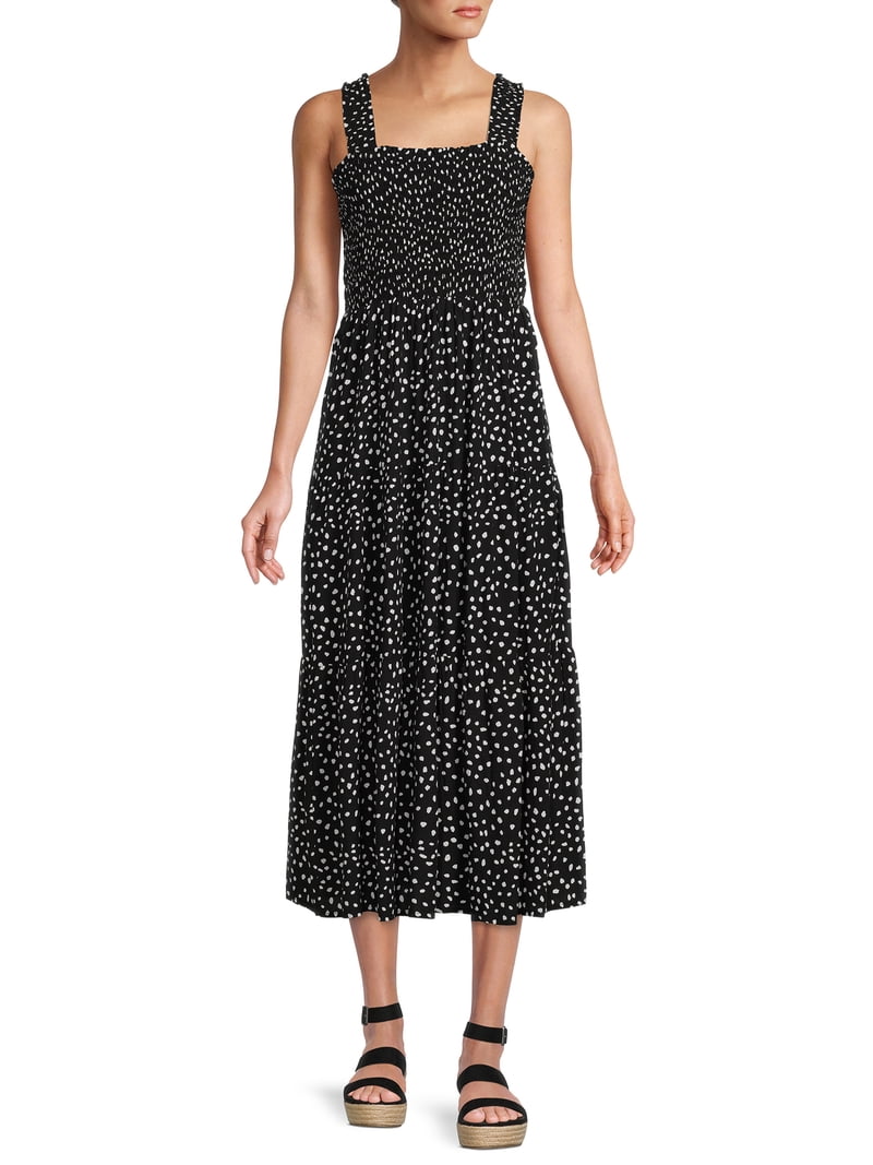 walmart beach lunch lounge dress Beach Lunch Lounge Women's Functional Tie Shoulder Tier Dress