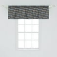 thumbnail image 2 of Ambesonne Fish Valance Pack of 2, Vintage Animal Bone Design, 54"X18", Multicolor, 2 of 2