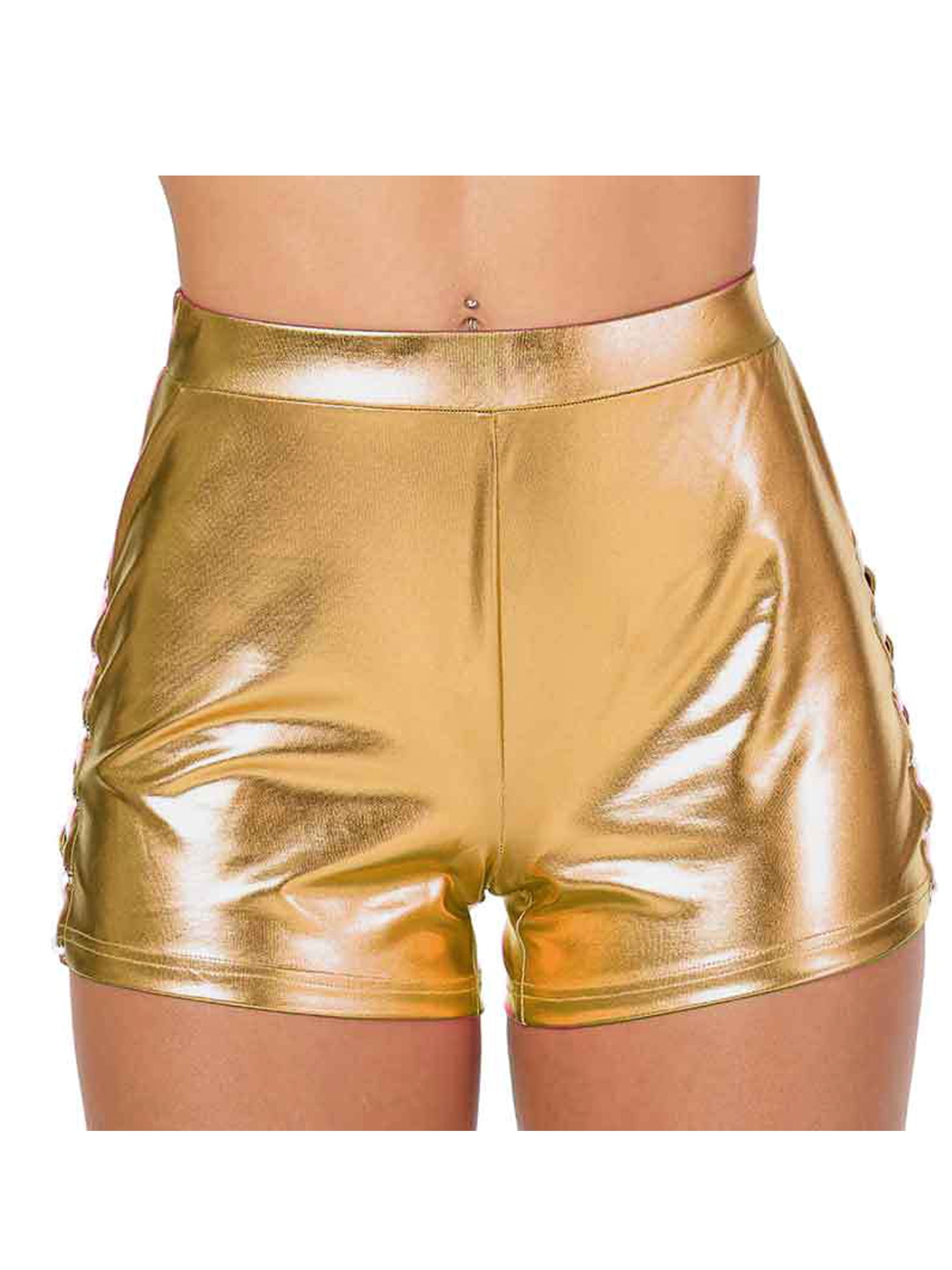 baggy leather shorts