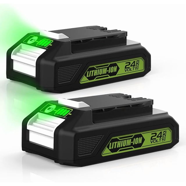 24V 4.0Ah Replacement Green-works 24V Battery BAG708 29842 29852 Battery Compatible with 20352 22232 2508302 Green-works 24-Volt Lithium Battery