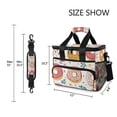 thumbnail image 3 of FORMRS Insulated Cooler Bag 24 Cans Capacity Soft Leakproof Lunch Box with Side Pockets, Pink Donut, 3 of 7