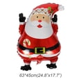 thumbnail image 4 of Pancarta navideña con forma de muñeco de nieve con forma de muñeco de nieve de Papá Noel, 4 of 4