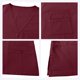 thumbnail image 5 of Ceisia Men's Solid Color V-Neck Nurse Uniform Set, Short Sleeve Scrub Top with Elastic Waist Pants for Healthcare Professionals Wine L Gifts, 5 of 7