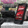 thumbnail image 3 of FYBTO for Kyocera DuraForce Ultra 5G UW (E7110 Verizon) Case with Screen Protector, [Military-Grade Protective] Defender Phone Case Heavy Duty with Finger Ring Holder Kickstand - Black, 3 of 5