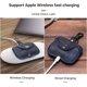 thumbnail image 4 of Crazy Horse Funda de cuero genuino para auriculares compatible con AirPods Pro, funda de viaje de cuero suave y duradero con llavero, rojo, 4 of 5