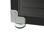 Seville Classics UltraHD® Steel Body Lockable Storage Cabinet Organizer Locker Shelving Unit, Graphite, 30 W x 18 D x 72 H