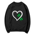thumbnail image 7 of Annhoo Womens St. Patrick's Day Tops Fashion Print Graphic Block Color Crewneck Loose Shirts Spring Clothes, 7 of 7
