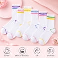 thumbnail image 3 of COOPLUS Women Crew Socks 6 Pairs, Cushioned Athletic Running Breathable Casual Gym Socks for Women, 3 of 10
