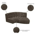 thumbnail image 2 of Meridian Furniture Arc Brown Boucle Fabric Modular Sectional, 2 of 8