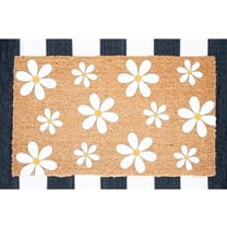Daisy Doormat Spring Decor Welcome Mat Spring Flowers Spring Welcome Mat Wildflowers Spring Porch Decor Floral Decor Summer Doormat 17x30 Inch.