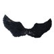 thumbnail image 5 of Disfraz de alas de ángel para niños, alas de plumas para fiesta temática, carnaval, boda y vacaciones. negro L, 5 of 9