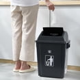 thumbnail image 4 of Kiddream 4 Packs 5 Gallons Swing Lid Garbage Can, Plastic Trash Can, 4 of 7