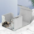 thumbnail image 6 of CaseBot Card Deck Box for MTG/TCG/CCG Cards, Magnetic Game Card Case Fits Up 180+ Game Cards with PU Divider，Cloudy Marble, 6 of 7