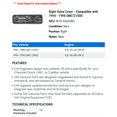 thumbnail image 2 of Right Valve Cover - Compatible with 1994 - 1998 GMC C1500 1995 1996 1997, 2 of 2