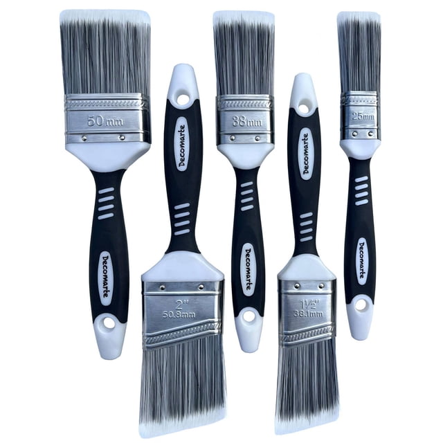 Set de pinceles Decomarte para gabinetes de pintura, paquete de 5