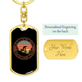 thumbnail image 3 of Finest Mode Of Transportation Cycling Stainless Steel or 18k Gold Premium Swivel Dog Tag Keychain, 3 of 8