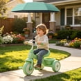 thumbnail image 4 of Green Foldable Stroller Sun Umbrella, Pram Parasol and Shade Umbrella for Wagons and Camping Carts, 4 of 4