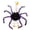 Purple, variant on Halloween Porch Goose Costume Spider Outfit, 8 Furry Legs Spooky Goose Clothes for Cement Lawn Goose Statue Front Porch Yard Garden Halloween Decor, Holiday Cosplay Costume for Goose (Spider Legs)