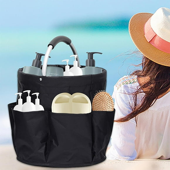 Boîte à Outils de Rangement Multifonctionnelle, Grande Accessoire de Grillade, Panier de Rangement pour Outils de Grillade, Sac de Rangement pour Outils, Organisateur de Pique-Nique en Plein Air (Noir)
