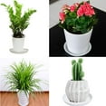thumbnail image 4 of YUANAIYI 6 Packs Wave Plant Saucer - Plastic Flower Pot Drip Trays/Durable Heavy Duty White Plant Tray for Indoor and Out Door Plant( inch), 4 of 5