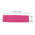 thumbnail image 4 of Unique Bargains Ergonomic Design Headband Elastic Headband for Sport Rose Red 1 Pc, 4 of 6