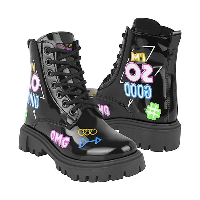 BOTAS NIÑA BABY CATS 625061 CHAROL NEGRO BABY CATS 625061