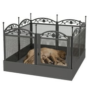 BingoPaw Heavy Duty Dog Whelping Playpen Pet Exercise Play Pen with Waterproof Mat, 31.5H