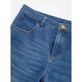 thumbnail image 3 of TiaoBug Kids Girls Flared Bell-bottom Pants Ripped Jeans Spring Autumn Denim Trouser 6-16 Blue 14, 3 of 7