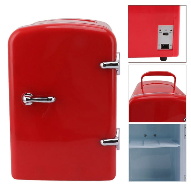Mini Refrigerador Personal Compacto Portátil Capacidad de 4 Litros Enfría Seis Latas de 12 Oz Respetuoso con el Medio Ambiente Incluye Enchufes para Tomacorriente Doméstico ANGGREK Otros