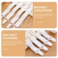 thumbnail image 3 of OULII 20Pcs Adjustable Bed Accessories Plastic Keep Tidy for Homeowners, 3 of 7