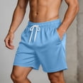 thumbnail image 5 of jjayotai Shorts for Men Drawstring Elastic Waist Shorts Athletic Gym Workout Casual Shorts for Running Pajama Lounge, 5 of 6