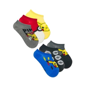 Pokémon Boys No-Show Socks, 6-Pack