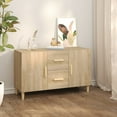 thumbnail image 1 of vidaXL Sideboard Sonoma Oak 100x36x60 cm Engineered Wood, 1 of 5