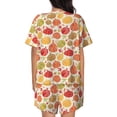 thumbnail image 3 of Lsque Cute Colorful Pumpkins Women's Short-Sleeved Pajama Set - 2 Piece Soft and Lightweight Sleepwear Set-3X-Large, 3 of 9