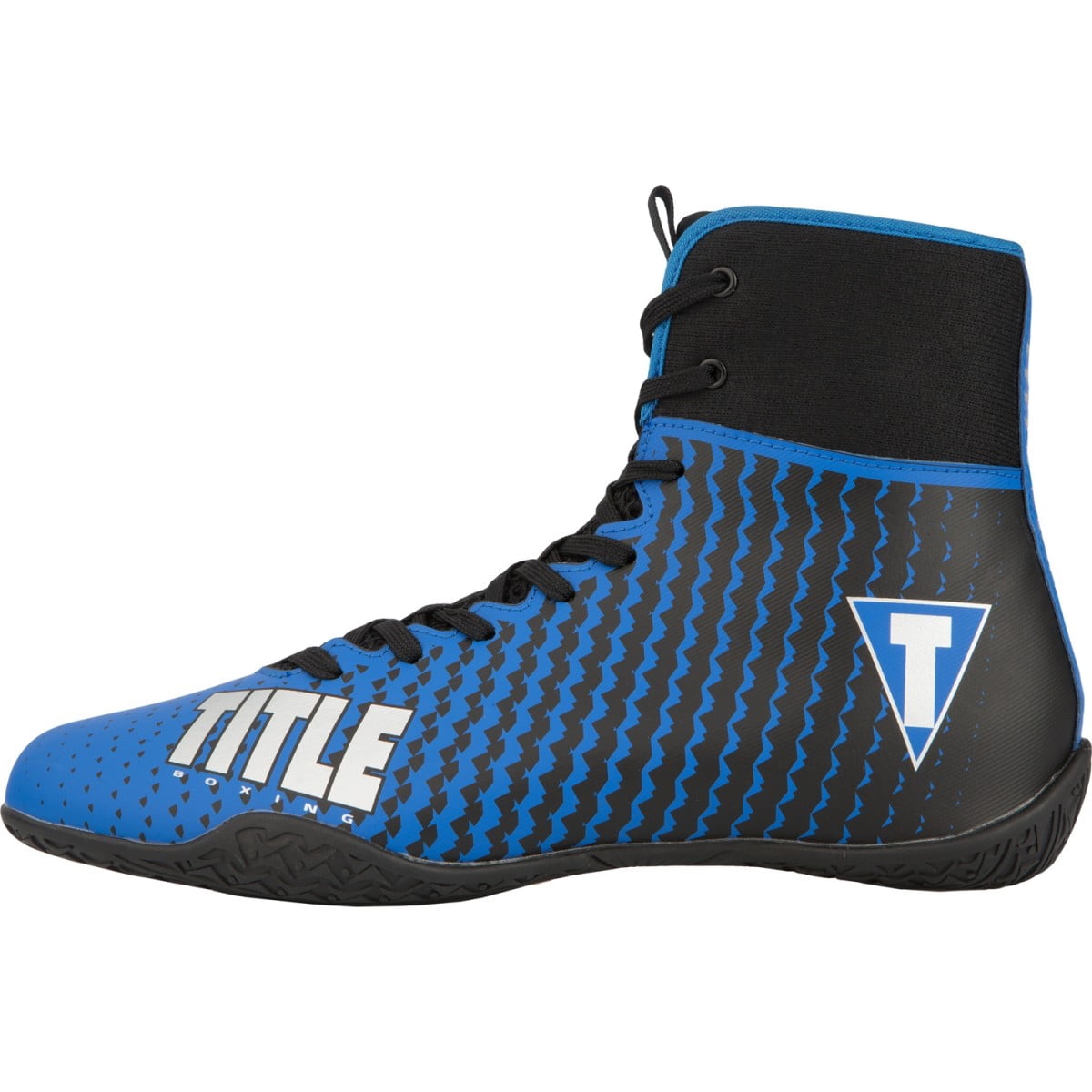 Title Boxing Predator II Lightweight Mid-Length Boxing Shoes Blue/Black 