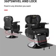 thumbnail image 6 of Barber Chair Hydraulic Reclining Salon Chair Styling Chair Hair Chair 360 Degrees Rolling Swivel Barber Chairs for Barbershop Hair Salon Spa Equipment, 6 of 9