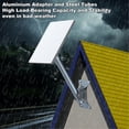 thumbnail image 4 of Soporte De Techo Rectangular Para Satélite, Capacidad De Carga De 300 Libras, Soporte Completo Para Poste De Satélite Rectangular Resistente Para Antena Parabólica Estándar, 4 of 7