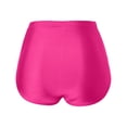 thumbnail image 6 of Women's Plus Size High Waist Bikini Bottoms - Ruched High Cut Swim Bottom, Full Coverage, Polyester & Spandex, 5 Sizes Available, 6 of 6