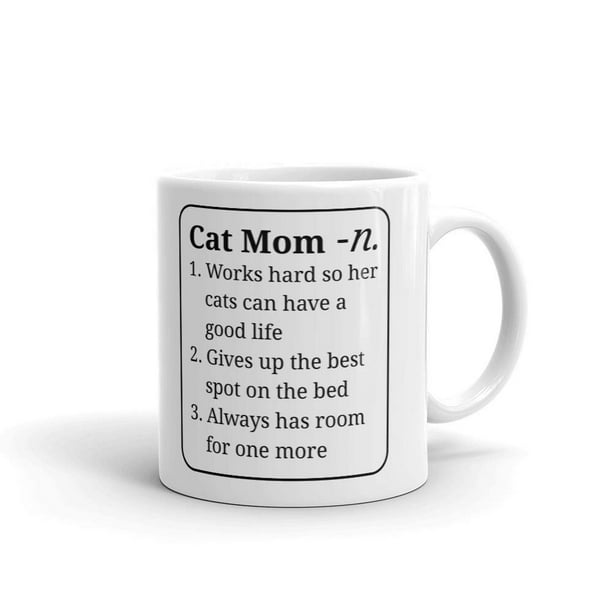 Cat Mom Definition Lover Funny Coffee Tea Ceramic Mug Office Work Cup Gift Cat Mom Definition Lover Funny Coffee Tea Ceramic Mug Office Work Cup Gift