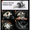 thumbnail image 5 of Lasfit H7 LED Headlight Bulbs, Custom Fit Volkswagen Mercedes Benz BMW with Retainer Adapter 6000K White, Plug and Play (2Pcs), 5 of 10